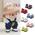 thumbnail image 2 of Zapatos para Labubu (3,8x2,3 cm), Macaron Labubu de 17cm y EXO de 10cm, zapatos para dedos de muñeca de algodón, zapatos de cuero para muñecas, 2 of 5
