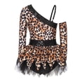 thumbnail image 4 of inlzdz Tenues de Grotte pour Filles Bretelles Réglables Robe Bouffante avec Manches pour Mascarade Noir 10, 4 of 7