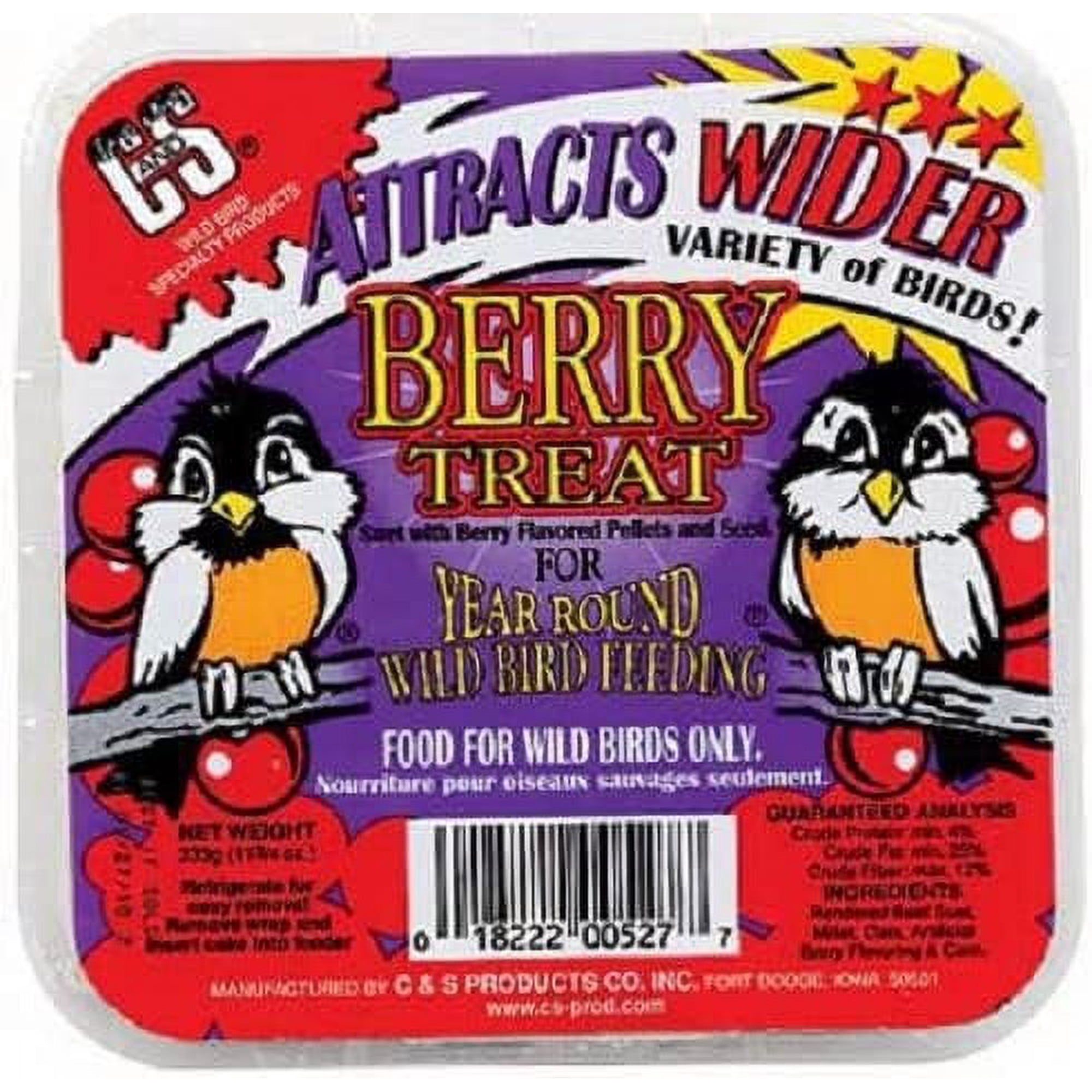 Berry Suet Cake For Wild Birds