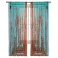thumbnail image 3 of Wood Texture Door Window Curtains Bedroom Modern Drape Sheer Tulle Valances Living Room Kitchen Voile Curtain, 3 of 7