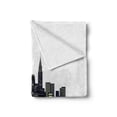 thumbnail image 2 of NYC Soft Flannel Fleece Throw Blanket, Modernistic Metropolitan City Skyline New York Night Skyscrapers Theme Empire State, Cozy Plush for Indoor and Outdoor Use, 60" x 80", Multicolor, by Ambesonne, 2 of 6