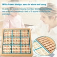thumbnail image 2 of Sudoku Juego de mesa Sudoku de madera con cajón, tablero de ajedrez de 81 cuadrículas, rompecabezas TOMSHOO Sudoku, 2 of 7