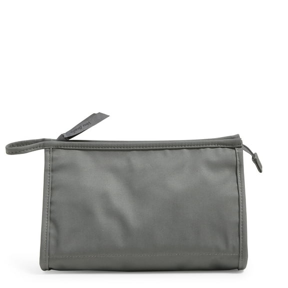 Vera Bradley Women's Recycled Cotton Trapeze Cosmetic Bag Galaxy Gray