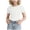 White, variant on Yeaiivve Girls Ribbed Crop Tops Kids Slim Fit Short Sleeve Basic Tees Solid Color Casual Crew Neck T-Shirts for Little Girls Weekend Outings White 9-10 Years