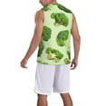 thumbnail image 2 of Naloa Broccoli 3 Basketball Jersey Reversible Men's Mesh Athletic Sports Shirts Training Practice S-4XLLarge, 2 of 6