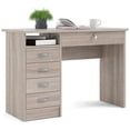 thumbnail image 5 of PEMBERLY ROW Engineered Brown Wood Drawer Desk with Locking Drawer, Truffle, 5 of 10
