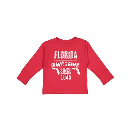 

Inktastic Florida- Awesome Since 1845 Gift Toddler Boy or Toddler Girl Long Sleeve T-Shirt