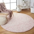 thumbnail image 2 of SAFAVIEH Metro Aditi Medallion Area Rug, Pink/Ivory, 6' x 6' Round, 2 of 8