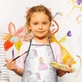 thumbnail image 2 of Princess Unicorn Pattern Kids Aprons for Girls and Boys,Adjustable Neck Strap Toddler Aprons for Kids Cooking Baking, 2 of 6