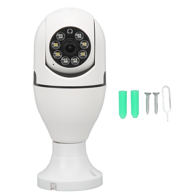 Cámara panorámica de 360 grados, cámara con bombilla, cámara de seguridad con bombilla, cámara de seguridad WIFI, rendimiento confiable