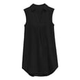 thumbnail image 6 of GUACER Womens Summer Swimwear Coverup Sleeveless Collared V Neck Mini Dress Casual Beach Cover Up, 6 of 9