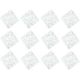 thumbnail image 2 of 12Pcs White Hanging Room Divider, Hollow Room Divider Screen, Hanging Panel Curtain Partitions DIY Art Decor, Decorative Flower Design(White), 2 of 9