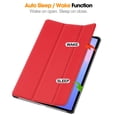 thumbnail image 2 of ELEHOLD Case for Samsung Galaxy Tab S10 FE+, PU Leather Folio Case with Kickstand & Auto Sleep/Wake, Slim Lightweight Protective Cover,Red, 2 of 7
