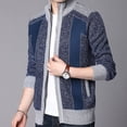 thumbnail image 4 of DPTALR Hommes Décontracté Hiver Col Roulé Manches Longues Cardigan en Tricot à Fermeture Éclair Chandail Manteaux, 4 of 4