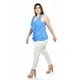 thumbnail image 2 of Blusa de chifon con escarolas Roman Fashion /Tallas Extras, 203 (Azul) azul 40, 2 of 5