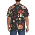 thumbnail image 5 of Xecao offers the Mushroom With Snails for Men's Casual Short-sleeved Shirt, a button-up collared shirt with a pocket, perfect for beach vacations and yacht travel in the XX-Large size., 5 of 7