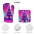 thumbnail image 4 of Snowman Christmas Tree Elk Insulated Gloves And Pot Mats (four Piece Set), 4 of 6