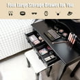 thumbnail image 5 of Topbuy Make-Up Vanity Table Dresser Set w/LED Light, Black, 5 of 9
