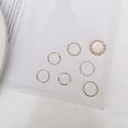 thumbnail image 3 of LYMAYTER Finger Bands 8Pcs Rings - Electroplated, Geometric, Fashion Minimalist, 3 of 7