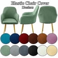 thumbnail image 2 of Funda para sillón de Comedor, Respaldo Alto, Funda de Asiento sólida, Funda para reposabrazos_a, 2 of 2