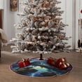 thumbnail image 4 of Fotbe Fantasy Landscape Starry Night Pattern Christmas Tree Skirt, Tree Skirts Plush Christmas Decorations, Christmas Tree Skirts Xmas Decorations Holiday Party Decor-48", 4 of 6