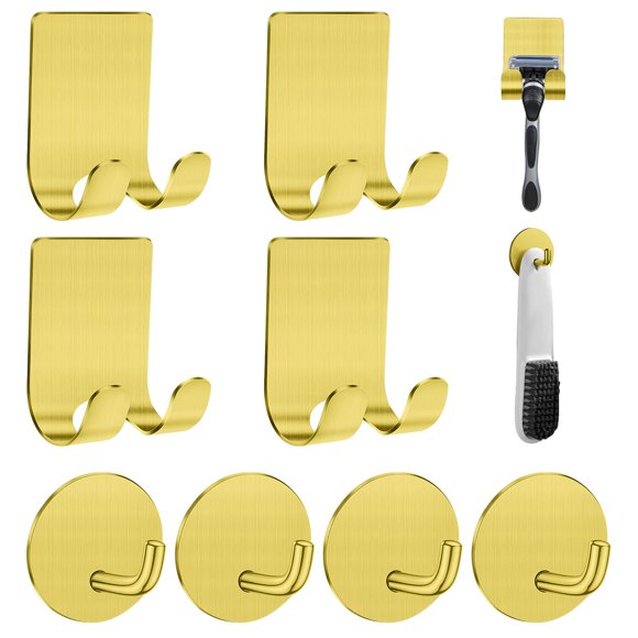 Soporte de maquinilla de afeitar para ducha Diesisa 304 de acero inoxidable (paquete de 4+4)