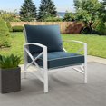 thumbnail image 2 of Crosley Kaplan Patio Arm Chair in Navy and White, 2 of 13