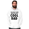 thumbnail image 4 of Cat Dog Dad Dont Need Kids to be Cool Men's Big & Tall Graphic Hoodie Brisco Brands 3X, 4 of 5