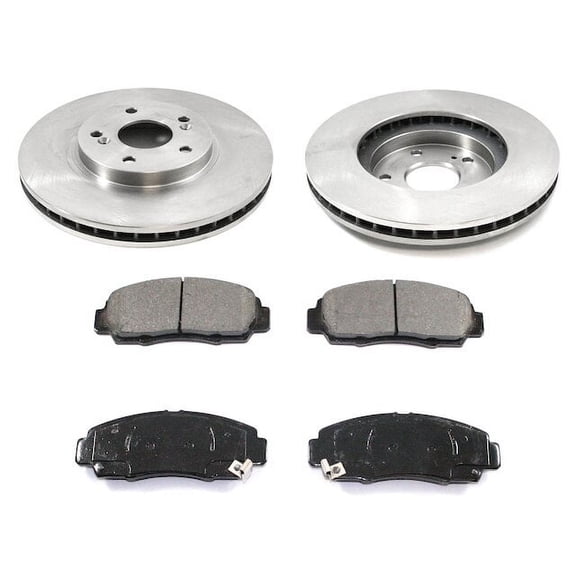 Front Brake Pad and Rotor Kit - Compatible with 2003 - 2010 Honda Accord 2004 2005 2006 2007 2008 2009