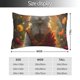 thumbnail image 2 of Fotbe Sunshine Flower Meditating Cat Funda de Almohada Decorativa Estilo Occidental, Lujo en Algodón, Fundas para Almohadas King, Cojín Estampado para Decoración del Hogar-14"x20", 2 of 6