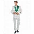 thumbnail image 3 of Tazzio Skinny Fit Paisley 2 Piece Suit Set with Satin Shawl Lapel, 3 of 4