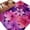 DeepPink Purple Beige, variant on Watercolor Flowers Area Rugs 5'x7', Washable Small Throw Rugs for Laundry Room Playroom, Spring Floral Country Pink Purple Indoor Outdoor Rug Non-Slip Low Pile Carpet Runner Reversible Floor Mats