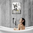 thumbnail image 2 of HFDF Farmhouse Donkey Bathroom Decor Wall Art Funny Farmhouse Donkey Bathroom Picture Black and White Donkey Painting Rustic Wall Décor for Bathroom Toilet Artwork 16x20inch Framed, 2 of 7
