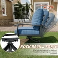 thumbnail image 2 of HOMREST Patio Furniture Sets 7 PCS Outdoor Metal Conversation Sets, 360 Degree Swivel Rocking Chairs Patio Conversation Set with Ottomans, Coffee Side Table and 3-Seat Sofa for Garden, Deck, Poolside, 2 of 9