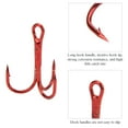 thumbnail image 4 of 3 Options Fishing Hook, High Fishing Rate Fishhook, 100PCS For Wild Fishing Sea Fishing 6#, 4 of 8