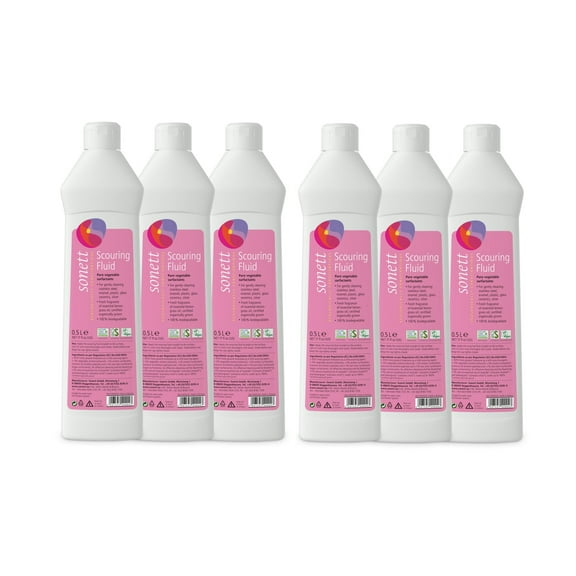Sonett Organic Scouring Fluid (17 fl.oz/500ml) - Pack of 6