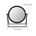 thumbnail image 2 of OULII Desktop Mirror Metal Black Rotating Design for Dressing Table 1Set, 2 of 8