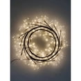 thumbnail image 3 of Hi-Line Gift Ltd. 24in LED Christmas Wreath Brown Indoor Hanging Holiday Decor, 3 of 6