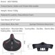 thumbnail image 5 of Sillín de bicicleta WEST BIKING con absorción de impactos, asiento de bicicleta MTB de gran tamaño (rojo) Ndcxsfigh  Accesorios para bicicletas, 5 of 8