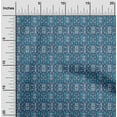 thumbnail image 2 of oneOone Polyester Spandex Teal Blue Fabric Asian Kilim Sewing Craft Projects Fabric Prints By Yard 56 Inch Wide, 2 of 5