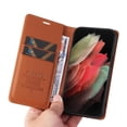thumbnail image 5 of Funda para Samsung Galaxy S21 Ultra Estuche de Cuero PU Tipo Cartera con Ranuras para Tarjetas y Cierre Magnético, 5 of 5