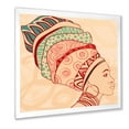 thumbnail image 2 of Designart 'African American Woman Portrait with Turban II' Modern Framed Art Print, 2 of 4