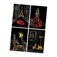 thumbnail image 2 of Juego de 4 piezas de Papel para rascar Strade Fareast Limited arte manualidades creativo, 2 of 8