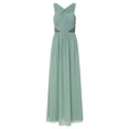 thumbnail image 3 of Little Mistress Womens Ruched Pleated Maxi Dress, 3 of 5