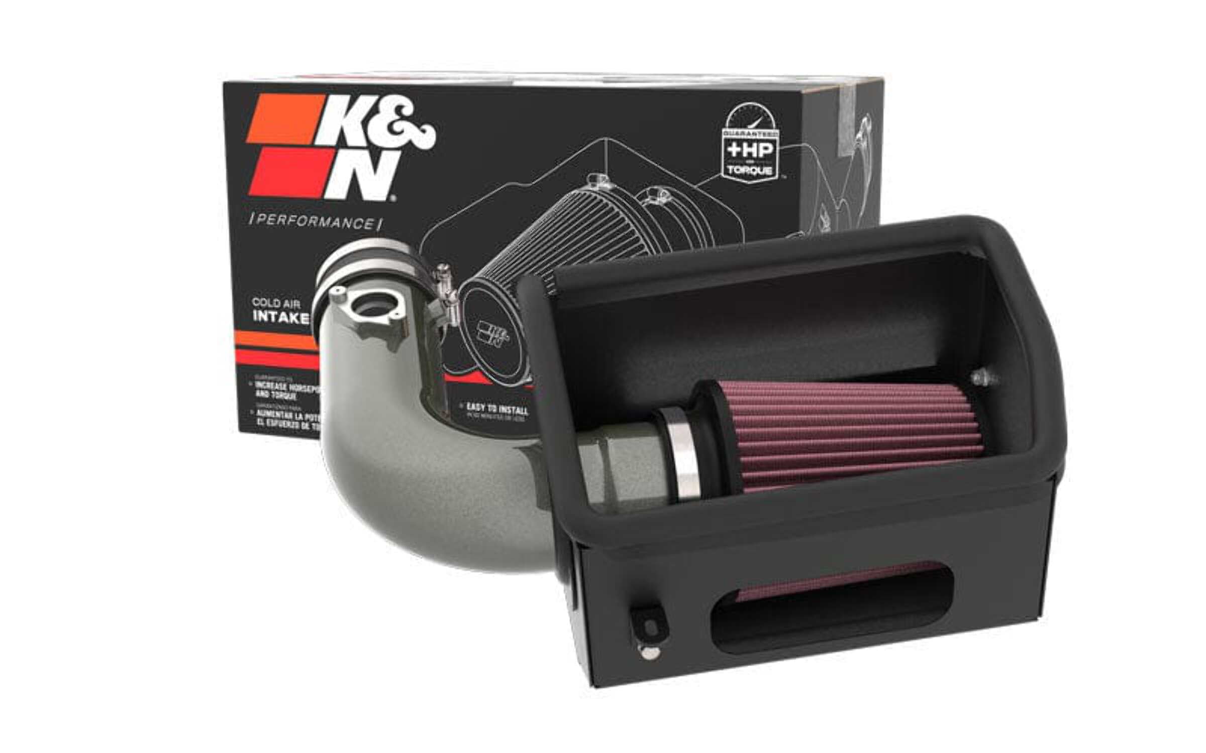 K&N Typhoon Cold Air Intake System: Easy Installation, Engineered to Maximize Airflow, Boost Horsepower & Torque, 69-8624TC