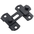 thumbnail image 6 of 12 Sets Stainless Steel Gate Latch Flip Safety Door Bolt Lock Matte Black Finish Rust-Resistant Hardware for Sliding Barn Bathroom Doors Easy Installation with Screws Included 7cm x 5cm x 2cm, 6 of 12