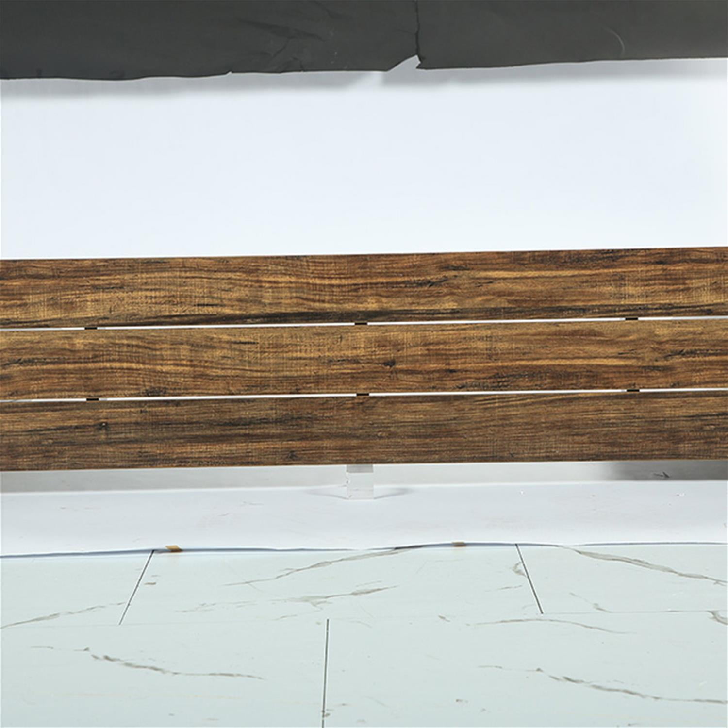 Demi Bonn 70.9" Console Table, Wood Sofa Table Hallway Table with Double Pedestal, Foyer Display Table, Brown