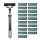 thumbnail image 3 of Maquinilla de afeitar de seguridad Fugacal Para hombres Acero inoxidable con 20 hojas, 3 of 6