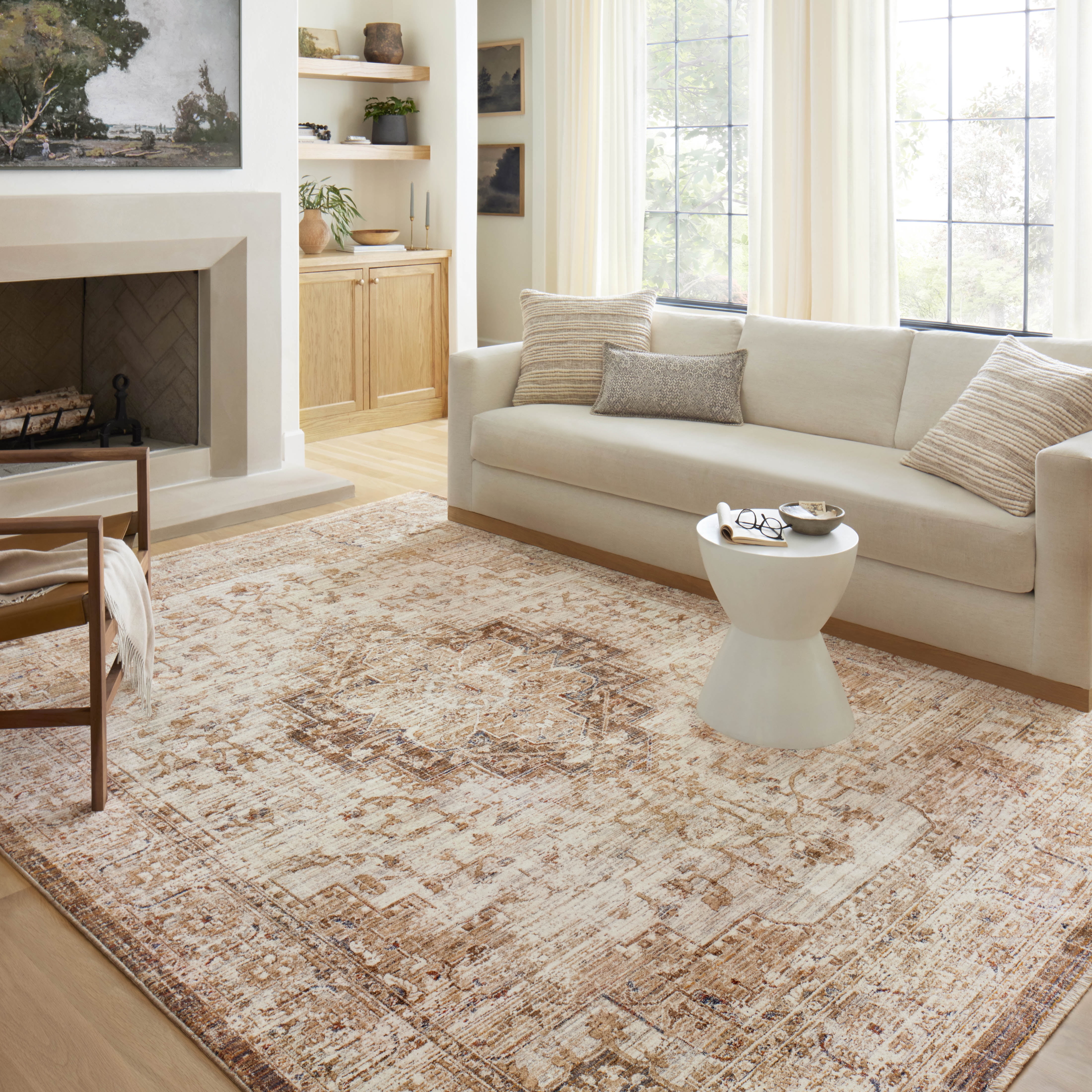 Loloi II Sorrento Mocha / Multi 2'-7" x 8'-0" Area Rug