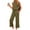 07#Army Green1, variant on Summer Travel Lounge Sets for Women 2 Piece Mock Neck Top and Wide Leg Crop Pants Casual Vacation Matching Outfit 2026 Vermilion S